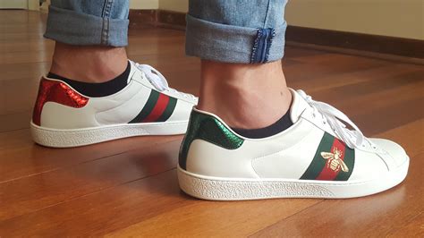 gucci embroidered sneakers vs stan smith customs|how to tell gucci ace.